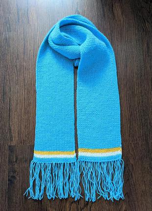 В'язаний теплий  шарф handmade