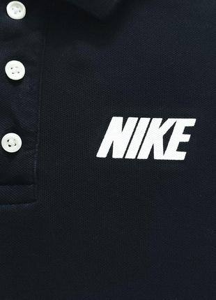 Nike оригинал черная футболка поло мужская женская polo xs3 фото