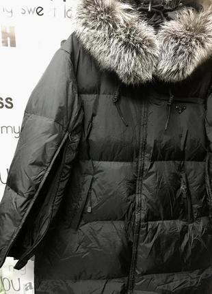 Пуховик италия prada пух 100% люкс качества. ❄️👍длинный.