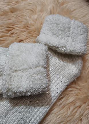 Зимові теплі шкарпетки на хутрі вінтаж домашні шкарпетки для будинку сну відпочинку4 фото
