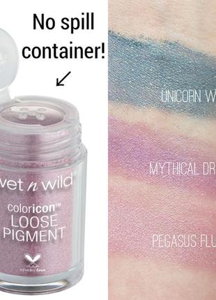 Розсипчасті тіні wet n wild color icon loose pigment у відтінку pegasus flutter3 фото