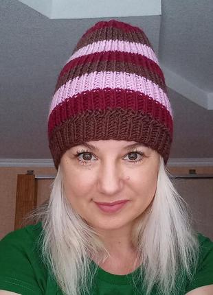 Шапка ручная робота. 54-55 р