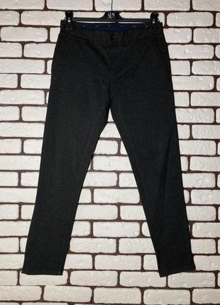 Темно-серые , зауженные , повседневные брюки zara man1 фото