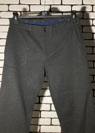 Темно-серые , зауженные , повседневные брюки zara man3 фото