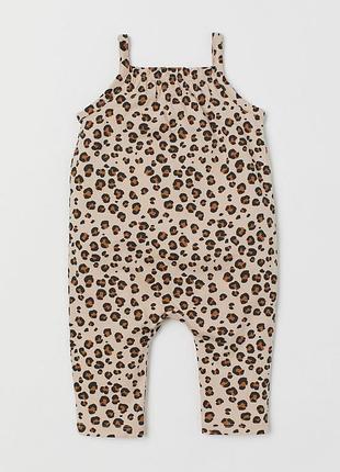 9-12/12-18/18-24 h&m новий фірмовий пісочник ромпер комбінезон літній дівчинці леопард