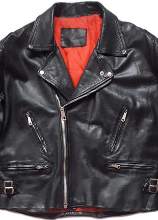 Раритетная винтажная мото куртка косуха 80-х sardar of london biker punk leather jacket2 фото