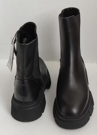 Кожаные ботинки zara 3