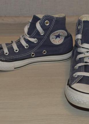 Высокие джинсовые кеды converse