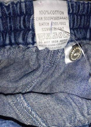 Детские джинсовые шорты с вышивкой на девочку 2-3 года 100% коттон4 фото