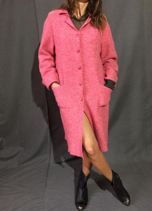 Вовняний довгий кольоровий кардиган