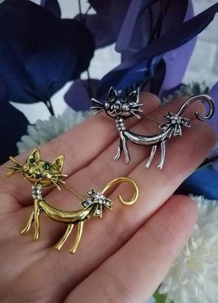 Брошь кошка