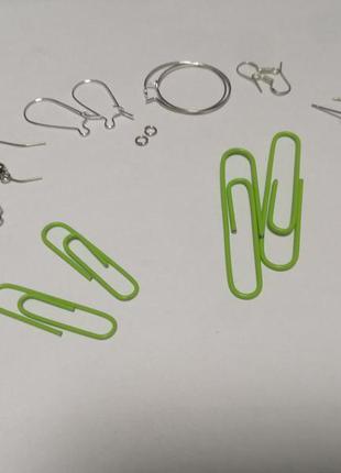 Серьги скрепки