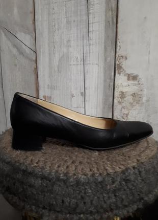 Bally винтаж черные классические туфли на устойчивом каблуке р 372 фото