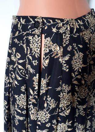 Винтажная юбка с высокой посадкой в складки m&s (размер 10-12)9 фото