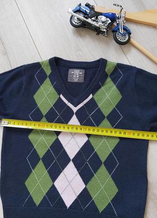 Светр для хлопчика,h&m , в ромби,кофта 98-104 см. 6