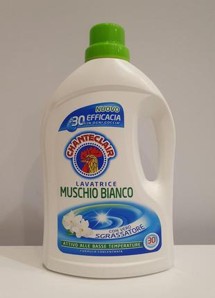 Гель для прання chanteclair muschio bianco універсал 1500 мл 30 прань1 фото