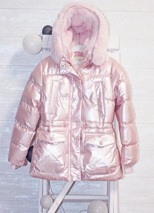 Куртка на дівчинку "зимовий перламутр"