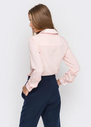 Блуза в нежно розовом цвете2 фото