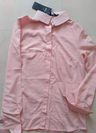 Блуза в нежно розовом цвете3 фото
