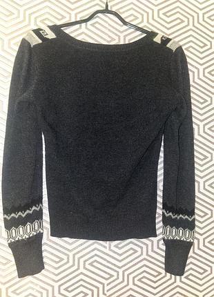 Полувер из натуральных ниток 2