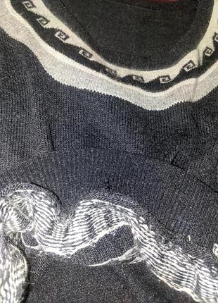 Полувер из натуральных ниток 6