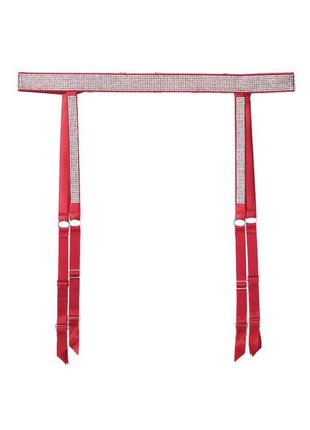 Пояс для панчох, xs/s, червоний пояс зі стразами victoria's secret