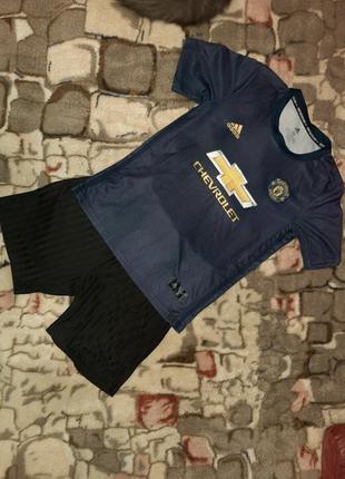 Футбольна форма adidas 24 climalite, клуб манчестер для хлопчика 10-12 років