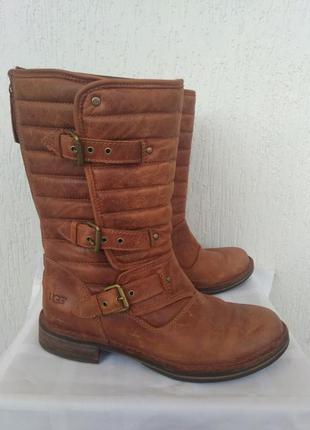 Сапоги кожанние демисезонно-зимние ugg р.382 фото