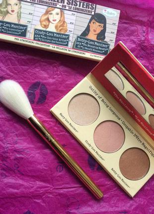 Американская палетка хайлайтеров thebalm the manizers sisters! сша!3 фото