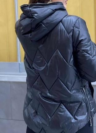 Стильная турецкая куртка со змейками по бокам,камни сваровски, люкс качество и стиль.5 фото