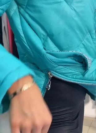 Стильная турецкая куртка со змейками по бокам,камни сваровски, люкс качество и стиль.