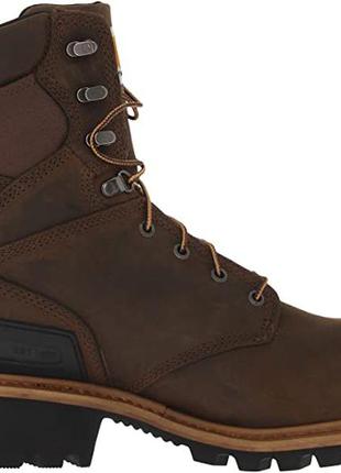Ботинки carhartt men's 8" waterproof composite toe leather logger boot cml83607 фото