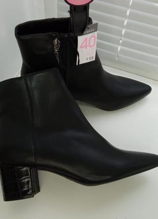 Чорні жіночі демісезонні черевики півчобітки primark. чоботи. ботінки. черевики4 фото