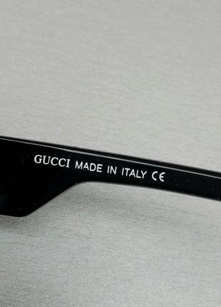 Gucci стильные женские солнцезащитные очки маска черные с градиентом6 фото