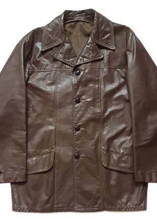 Раритетное винтажное американское пальто 70-х cooper genuine leather car coat made in usa