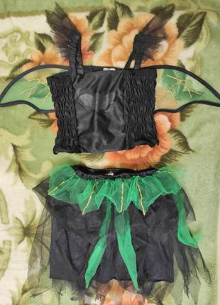 Карнавальный костюм на хеллоуин летучья мышь на 4-7лет