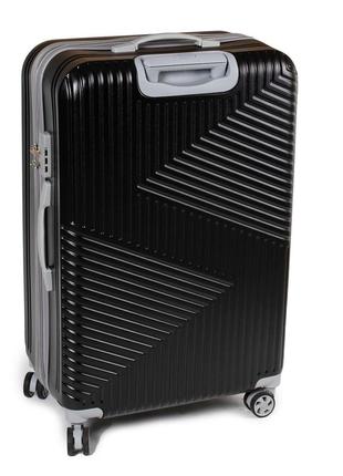 Дорожня валіза 31 abs-пластик 802 black3 фото