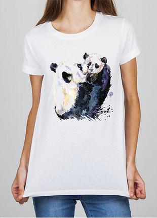 Женская футболка с принтом панды push it