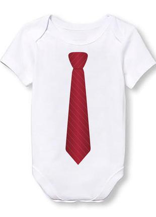 Детское боди push it с принтом галстук 62, белый