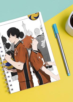 Скетчбук sketchbook для малювання з принтом haikyu - волейбол 5