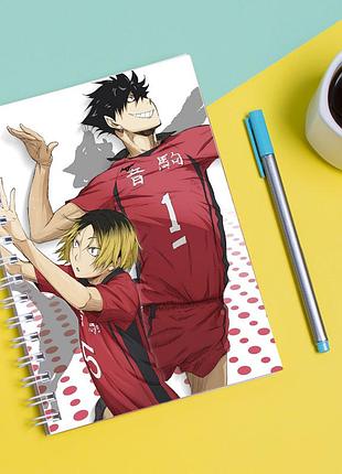 Скетчбук sketchbook для рисования с принтом haikyu - волейбол 7