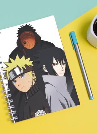 Скетчбук sketchbook для рисования с принтом naruto наруто 17