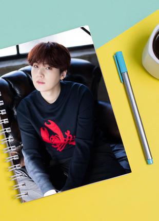 Скетчбук (sketchbook) для рисования с принтом "bts 1"