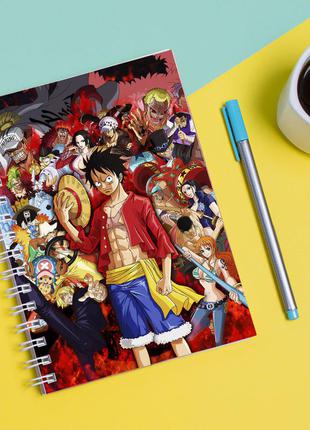Скетчбук sketchbook для рисования с принтом one piece