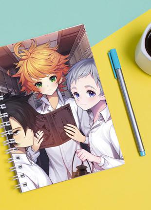 Скетчбук sketchbook для рисования с принтом the promised neverland - обещанный неверленд 5