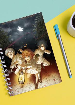 Скетчбук sketchbook для малювання з принтом the promised neverland - обіцяний неверленд 13