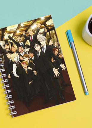 Скетчбук sketchbook для рисования с принтом yuri on ice - юри на льду 8