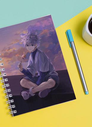 Скетчбук sketchbook для малювання з принтом киллуа золдик-killua zoldyck 3