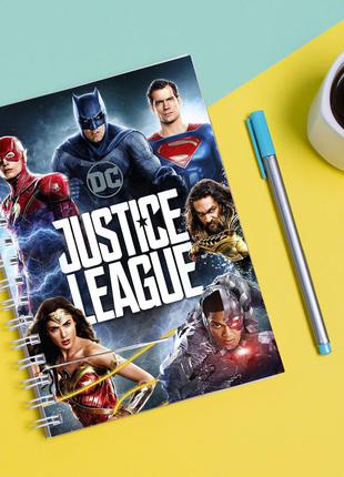 Скетчбук sketchbook для рисования с принтом лига справедливости - justice league