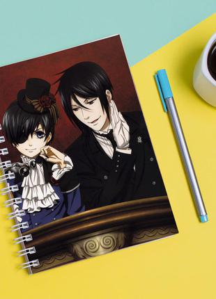 Скетчбук sketchbook для малювання з принтом темний дворецький-kuroshitsuji 2